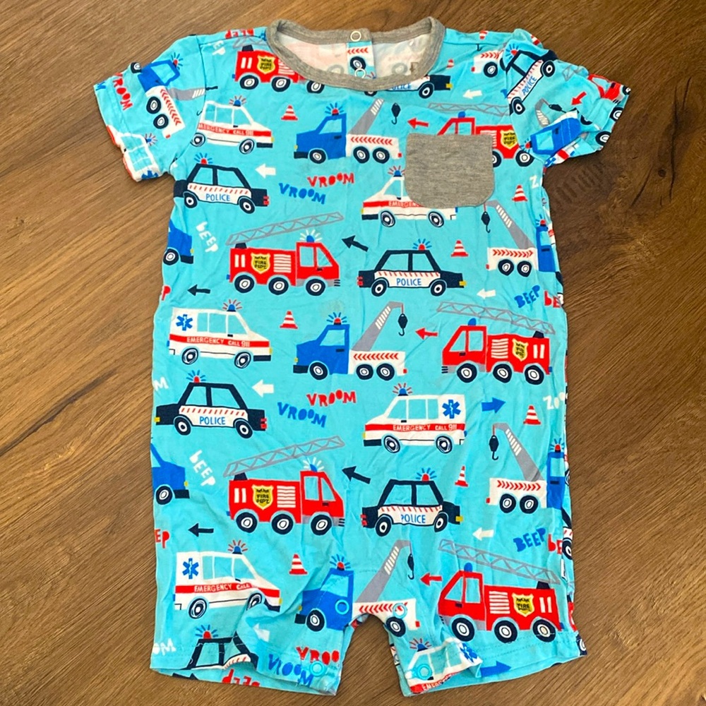 Little Sleepies First responders Pocket Romper